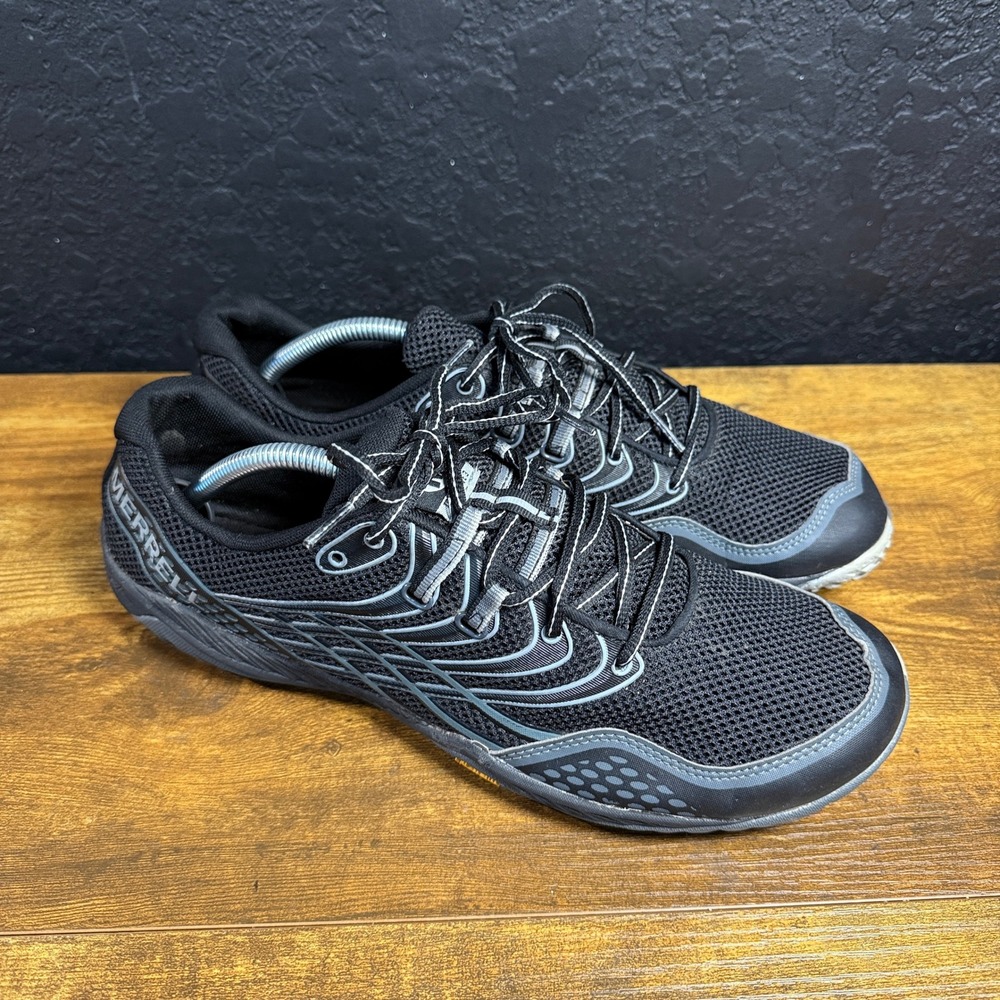 Merrell Trail Glove 3 J03907 Black Light Grey Mesh Trail Running Shoe Mens 11